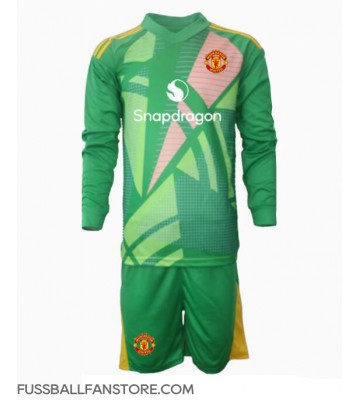 Manchester United Torwart Replik 3rd trikot Kinder 2024-25 Langarm (+ Kurze Hosen)